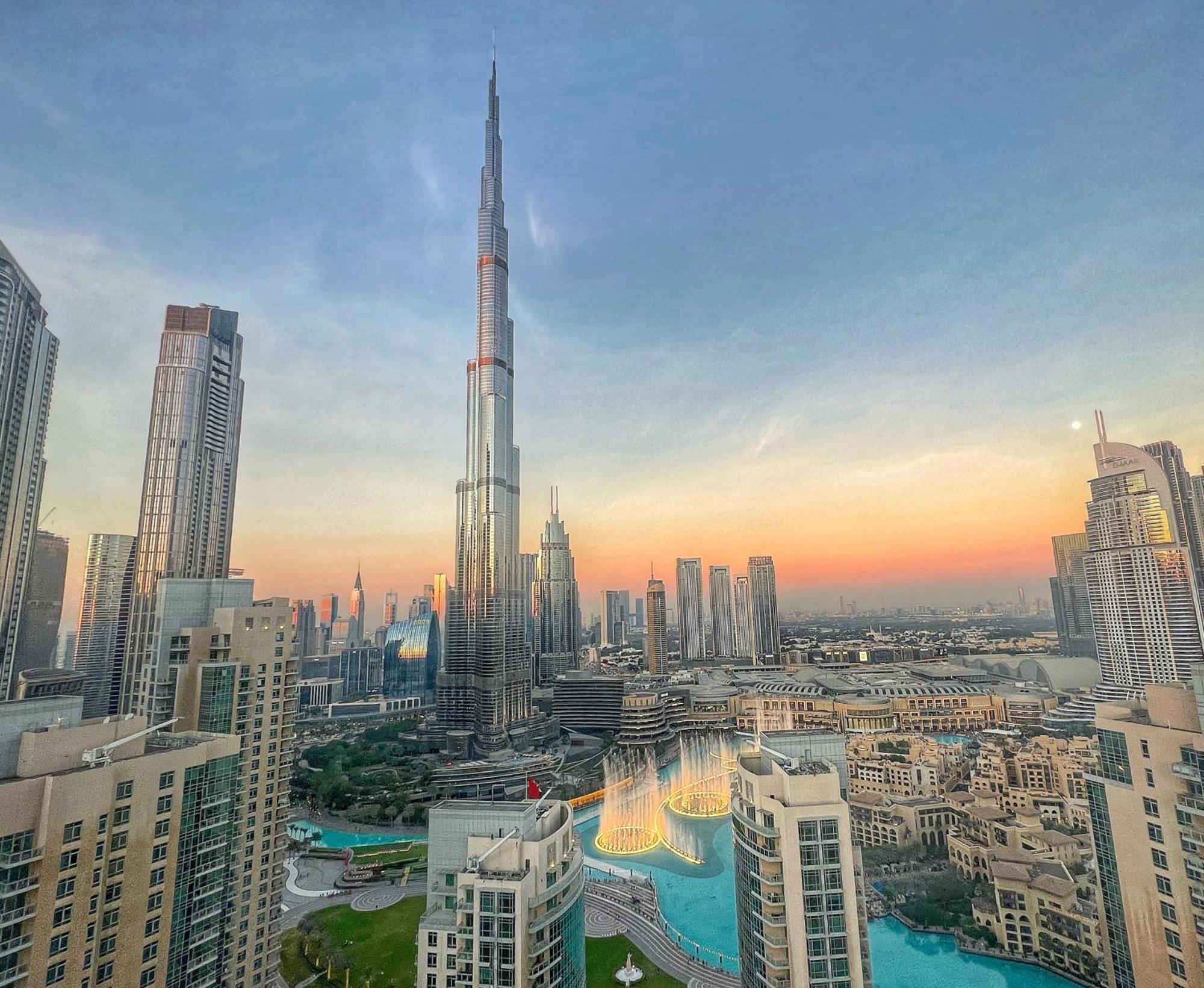 דובאי Prestige Living 2Br With Full Burj Khalifa And Fountain View By Auberge מראה חיצוני תמונה
