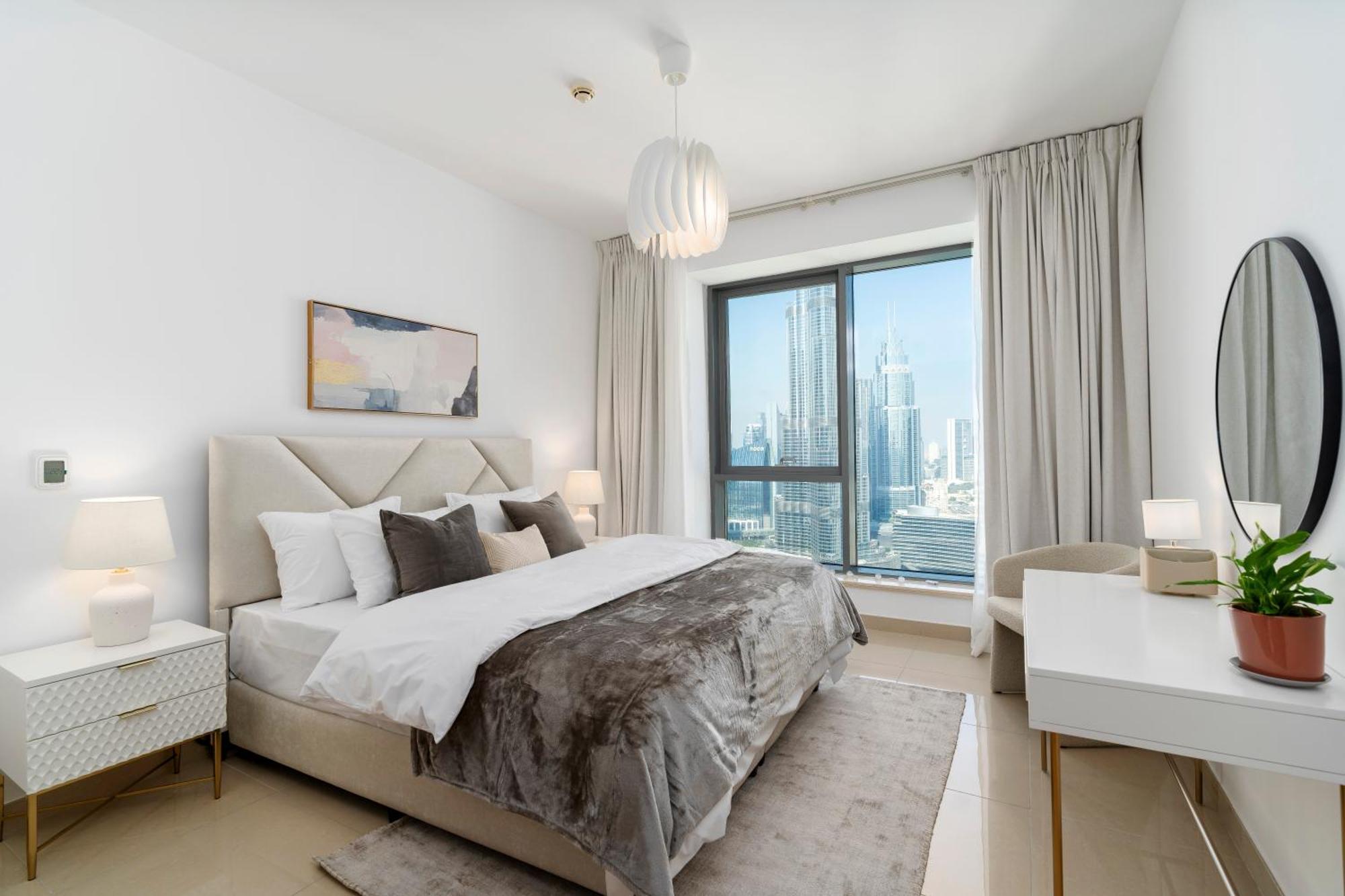 דובאי Prestige Living 2Br With Full Burj Khalifa And Fountain View By Auberge מראה חיצוני תמונה